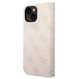 Etui na telefon iPhone 14 Plus / 15 Plus Guess GUBKP14MHG4SHP różowy