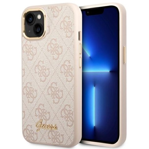 Etui na telefon iPhone 14 Plus / 15 Plus Guess różowe hardcase 4G