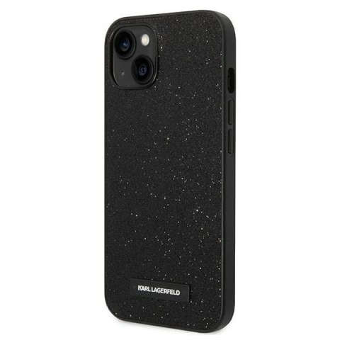 Etui na telefon iPhone 14 Plus/15 Plus Karl Lagerfeld czarne Glitter