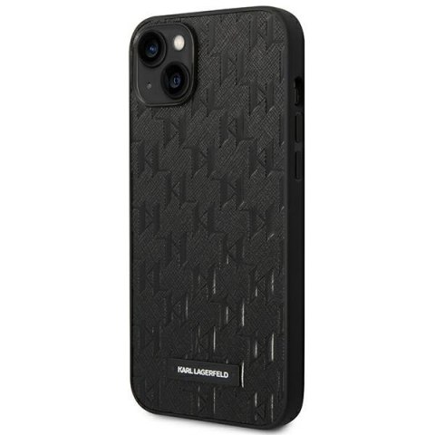 Etui na telefon iPhone 14 Plus / 15 Plus Karl Lagerfeld Saffiano czarne