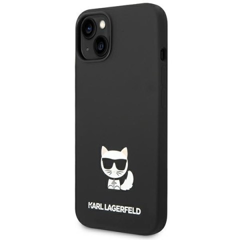 Etui na telefon iPhone 14 Plus / 15 Plus Karl Lagerfeld Choupette czarne