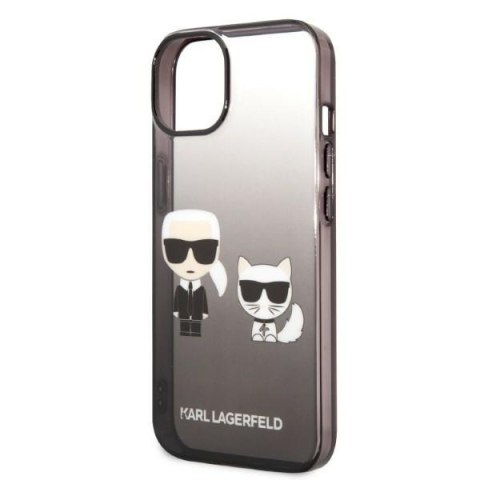 Etui na telefon iPhone 14 Plus/15 Plus Karl Lagerfeld czarne Gradient