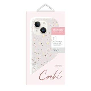 Etui iPhone 14 Plus / 15 Plus UNIQ Coehl Terrazzo piaskowy / sandstone