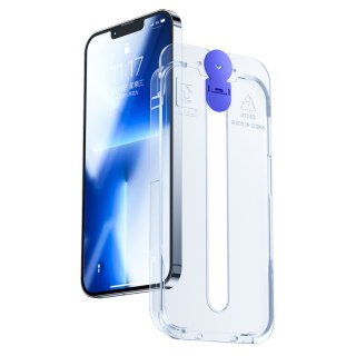 Szkło hartowane Joyroom Knight Apple iPhone 14 Plus / 15 Plus zestaw montażowy przezroczysty (JR-H11)