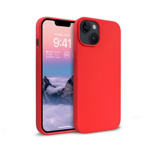 Etui na telefon iPhone 14 Plus / 15 Plus Crong czerwone - stylowe i trwałe