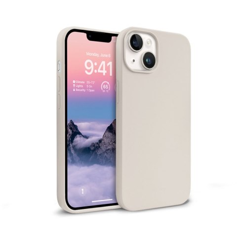 Etui iPhone 14 Plus / 15 Plus Crong kamienny beż