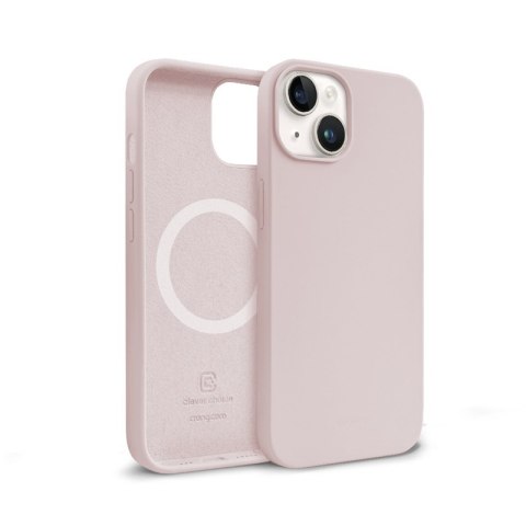 Etui na telefon iPhone 14 Plus/15 Plus Crong Color Cover MagSafe piaskowy róż