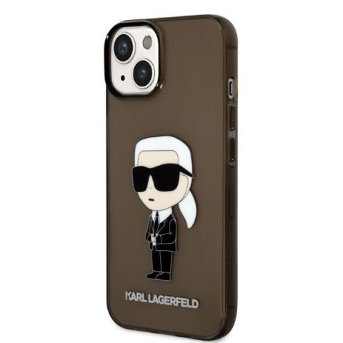 Etui na telefon iPhone 14 Plus / 15 Plus Karl Lagerfeld Ikonik czarne