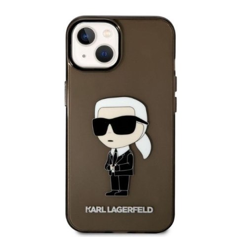 Etui na telefon iPhone 14 Plus / 15 Plus Karl Lagerfeld Ikonik czarne