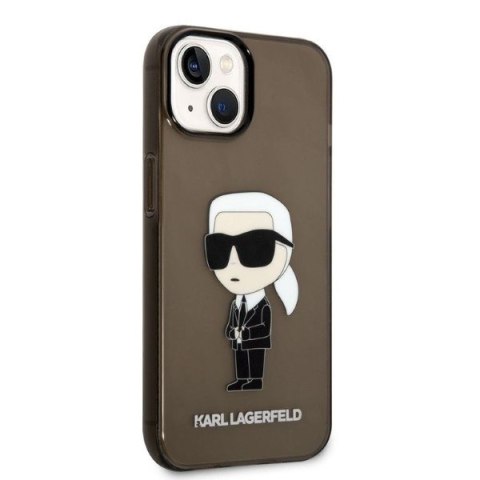 Etui na telefon iPhone 14 Plus / 15 Plus Karl Lagerfeld Ikonik czarne