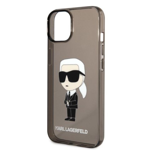 Etui na telefon iPhone 14 Plus / 15 Plus Karl Lagerfeld Ikonik czarne