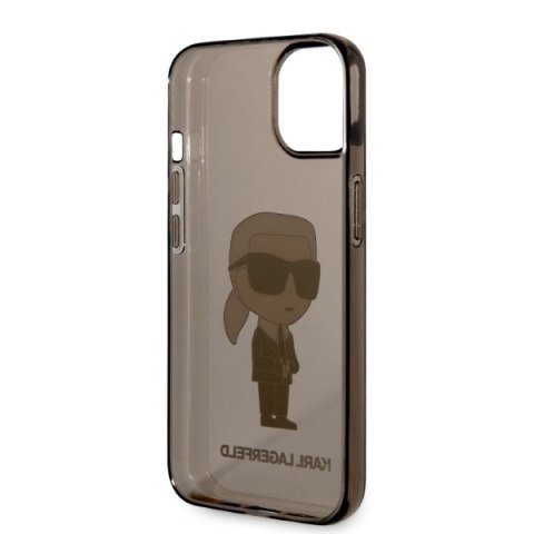 Etui na telefon iPhone 14 Plus / 15 Plus Karl Lagerfeld Ikonik czarne