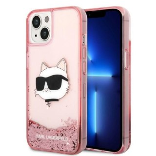 Etui na telefon iPhone 14 Plus/15 Plus Karl Lagerfeld Choupette Glitter