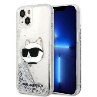 Etui na telefon iPhone 14 Plus/15 Plus Karl Lagerfeld Choupette Glitter