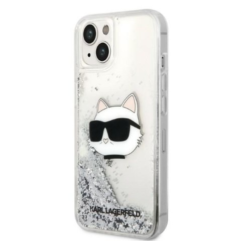 Etui na telefon iPhone 14 Plus/15 Plus Karl Lagerfeld Choupette Glitter