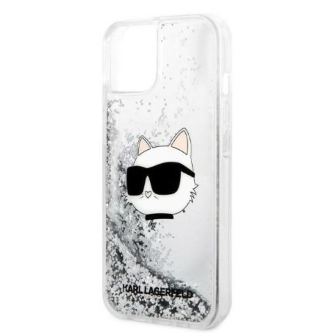 Etui na telefon iPhone 14 Plus/15 Plus Karl Lagerfeld Choupette Glitter