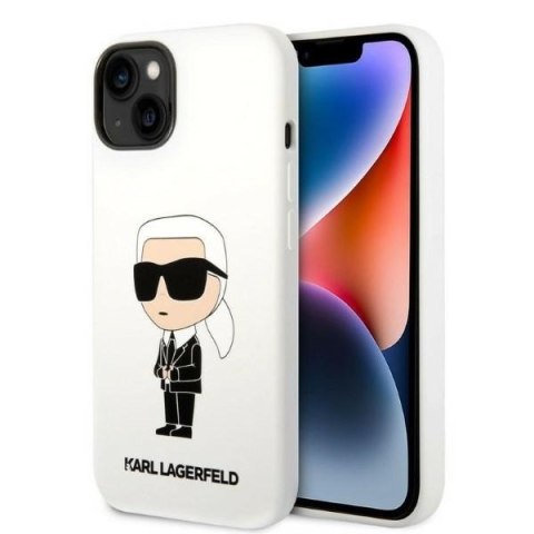 Etui na telefon iPhone 14 Plus/15 Plus Karl Lagerfeld Silicone Ikonik