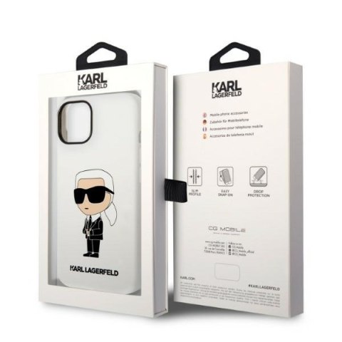 Etui na telefon iPhone 14 Plus/15 Plus Karl Lagerfeld Silicone Ikonik