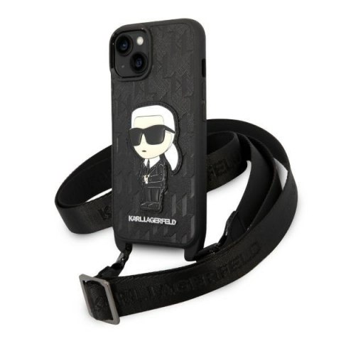 Etui na telefon iPhone 14 Plus/15 Plus Karl Lagerfeld czarne Monogram