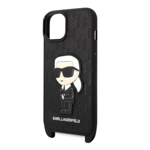 Etui na telefon iPhone 14 Plus/15 Plus Karl Lagerfeld czarne Monogram