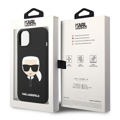 Etui na telefon iPhone 14 Plus/15 Plus Karl Lagerfeld MagSafe czarne