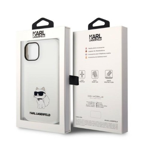 Etui na telefon iPhone 14 Plus/15 Plus Karl Lagerfeld Choupette MagSafe