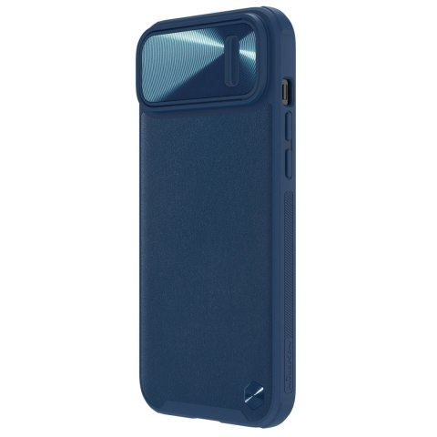 Etui iPhone 14 Plus / 15 Plus Nillkin CamShield Leather S niebieskie