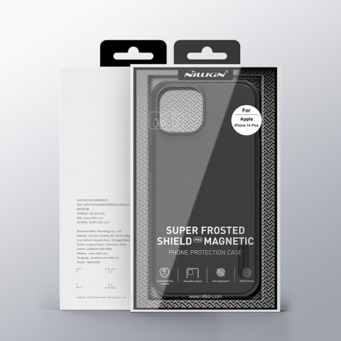 Etui iPhone 14 Plus / 15 Plus Nillkin Super Frosted Shield Pro Magnetic MagSafe niebieski