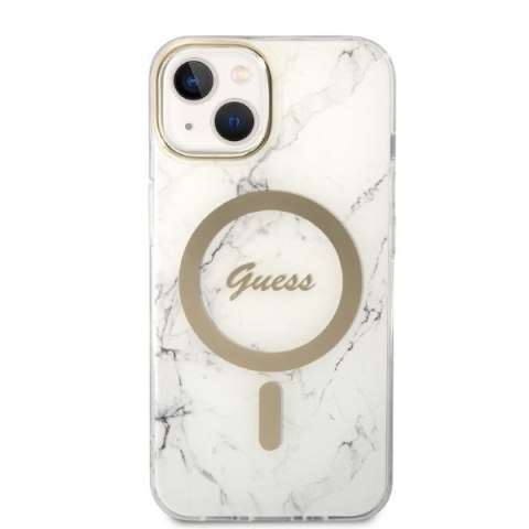 Etui na telefon Apple iPhone 14 Plus / 15 Plus Guess Marble MagSafe