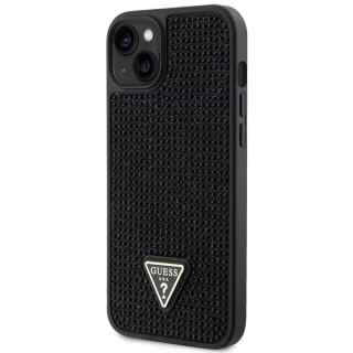 Etui na telefon iPhone 14 Plus/15 Plus Guess czarne hardcase z kryształkami