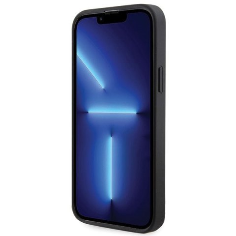 Etui na telefon iPhone 14 Plus/15 Plus Guess czarne hardcase z kryształkami