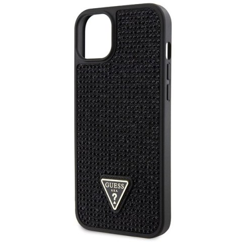 Etui na telefon iPhone 14 Plus/15 Plus Guess czarne hardcase z kryształkami