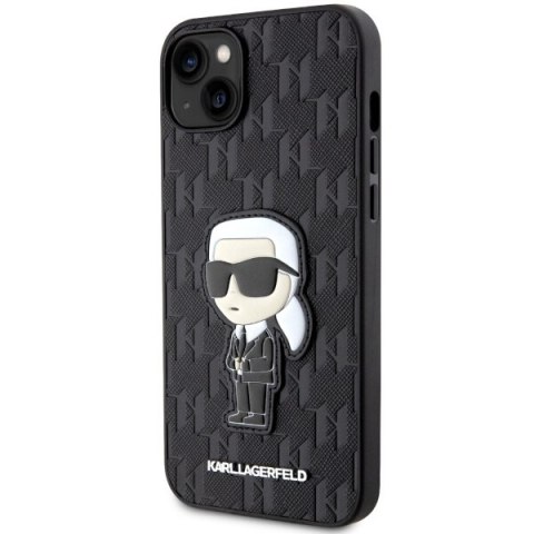 Etui na telefon iPhone 14 Plus/15 Plus Karl Lagerfeld Saffiano Monogram