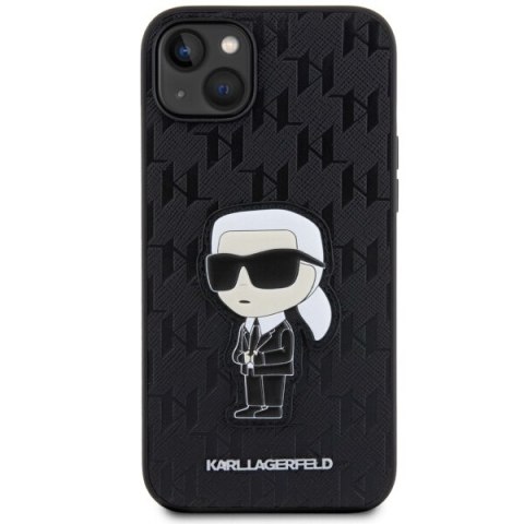 Etui na telefon iPhone 14 Plus/15 Plus Karl Lagerfeld Saffiano Monogram