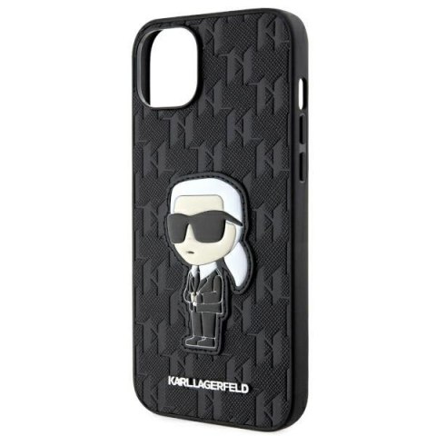 Etui na telefon iPhone 14 Plus/15 Plus Karl Lagerfeld Saffiano Monogram