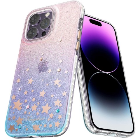 Etui na telefon iPhone 14 Plus / 15 Plus Kingxbar Heart Star