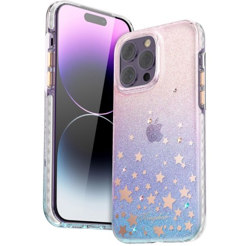 Etui na telefon iPhone 14 Plus / 15 Plus Kingxbar Heart Star