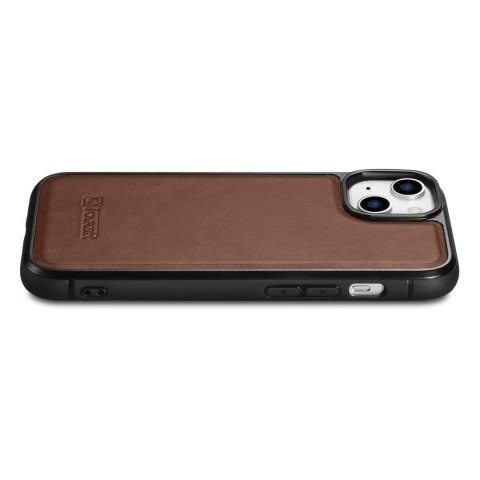 Etui iPhone 14 Plus / 15 Plus iCarer Leather Oil Wax MagSafe brązowe