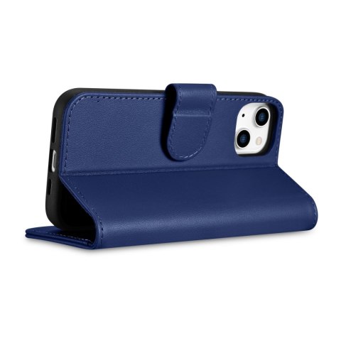 Etui iPhone 14 Plus / 15 Plus iCarer Wallet Anti-RFID 2in1 niebieskie