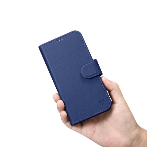 Etui iPhone 14 Plus / 15 Plus iCarer Wallet Anti-RFID 2in1 niebieskie