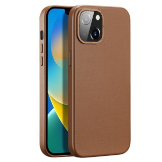 Etui na telefon iPhone 14 Pro Dux Ducis Grit MagSafe brązowe