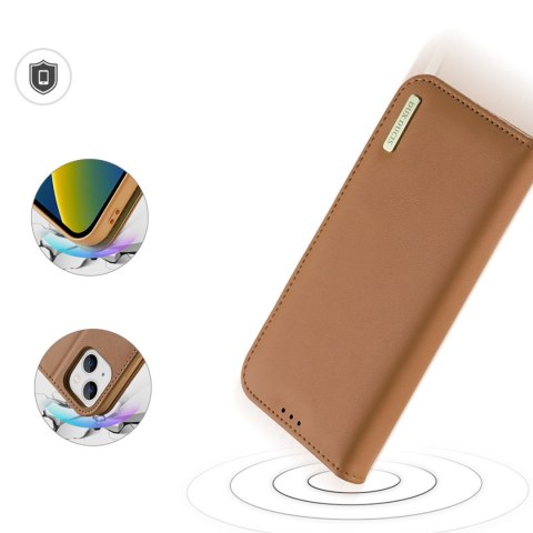 Etui iPhone 14 Dux Ducis Hivo brązowy