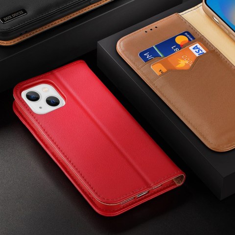 Etui iPhone 14 Dux Ducis Hivo brązowy