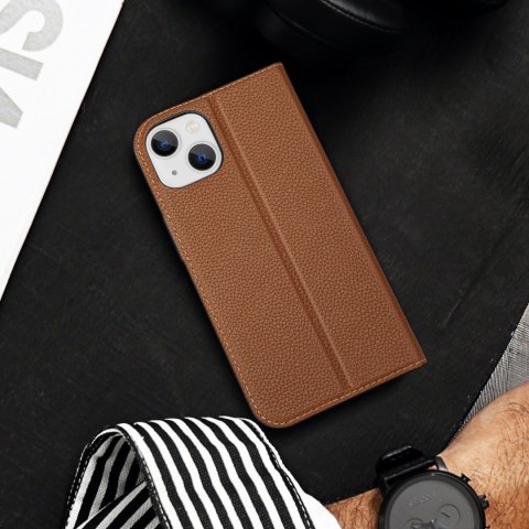 Etui na telefon iPhone 14 Dux Ducis Skin X2 brązowy - elegancka ochrona