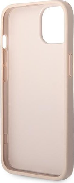 Etui na telefon iPhone 14 Guess różowe hardcase z logo 4G Big Metal