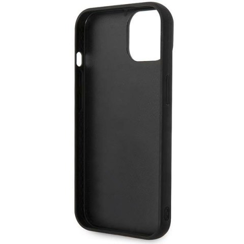 Etui na telefon iPhone 14 Karl Lagerfeld czarne Puffy Elongated Logo