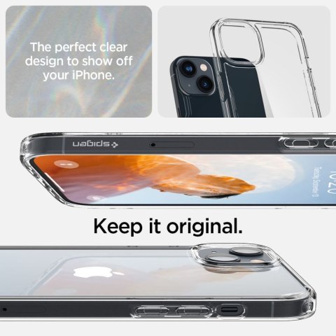 Etui na telefon iPhone 14 Spigen Ultra Hybrid przezroczyste ochronne