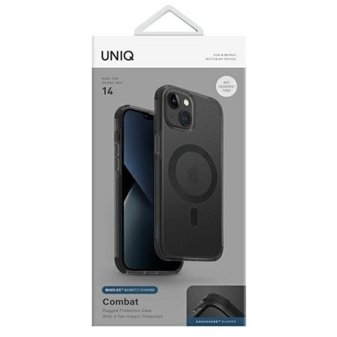 Etui na telefon iPhone 14 UNIQ Combat MagClick Charging czarny