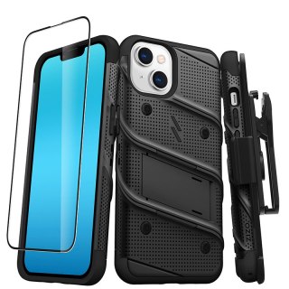 Etui iPhone 14 ZIZO BOLT Series + szkło czarne