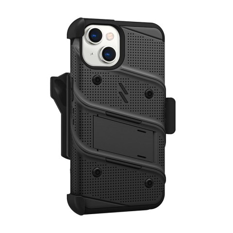 Etui iPhone 14 ZIZO BOLT Series + szkło czarne